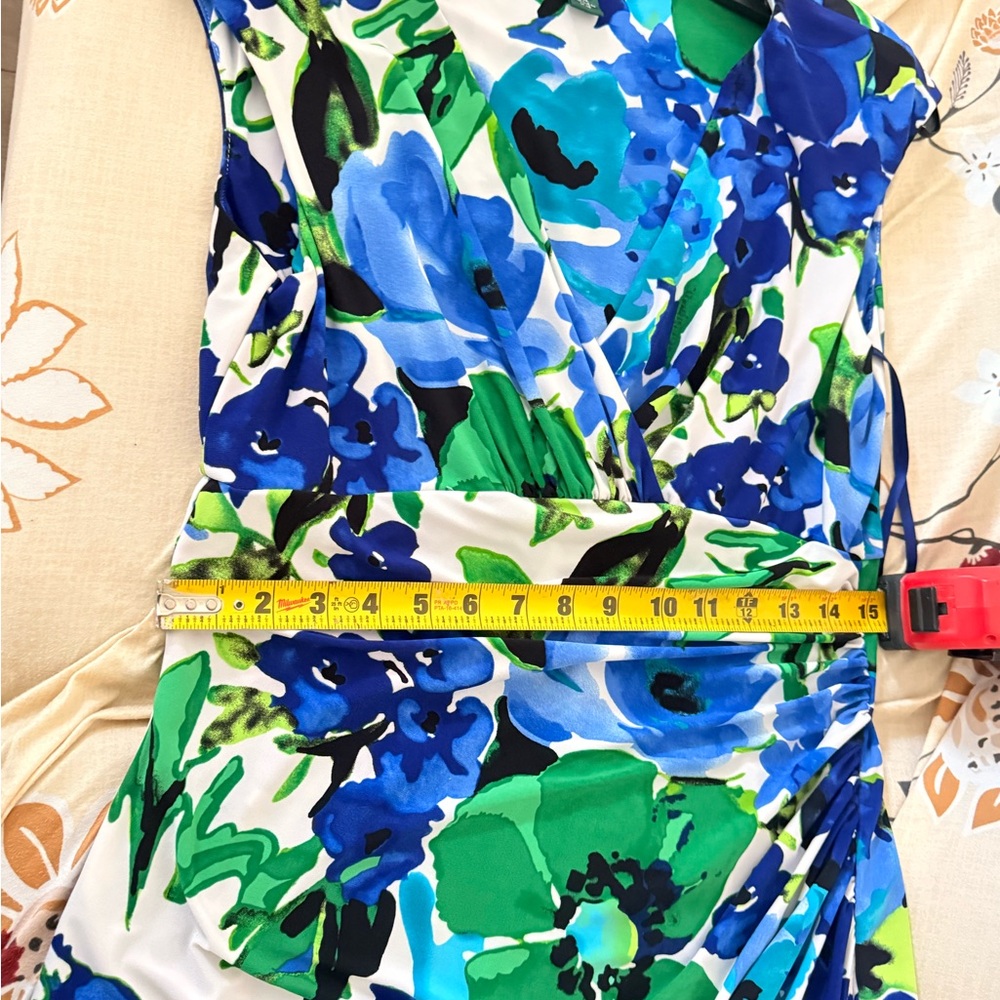 Ralph Lauren Vibrant Blue and Green Midi Dress - Picture 7 of 16